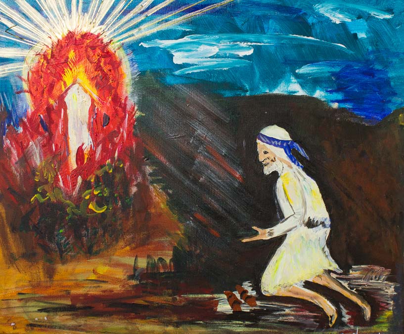 152 Moses und der brennende Dornbusch