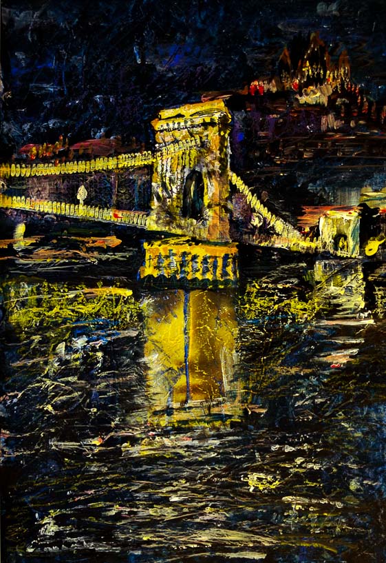 222 Kettenbrücke (Lánchíd) in Budapest